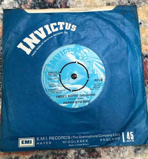 Chairman of the Board - Finder's Keepers (1973) 7"