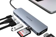 7 in 1 USB C to HDMI HOPDAY USB C Adapter with 4K HDMI, Type C 100W PD, 5Gbps USB 3.0 Data Ports, SD/TF Card Reader, Docking Station for MacBook Air/Pro, iPad, Windows