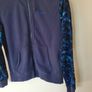 Nike camo full zip hoodie size medium ptp 22" navy in good condition Image 4