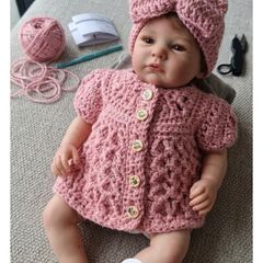 cardigan and hat set