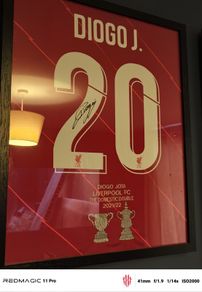 Signed Liverpool Jota with pic prof