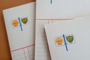 Vintage Shell-BP lined paper