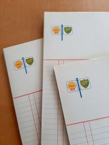 Vintage Shell-BP lined paper