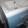 Vanity unit with basin, tap and waste Image 2