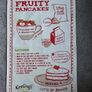 Vintage Tea Towel - Fruity Pancake recipe Image 3