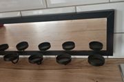 Black Candle Holder/Mirror