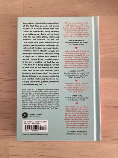 Dont Text Your Ex Happy Birthday Book New