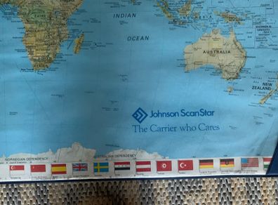 Vintage world map