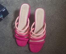 pink heels size 5