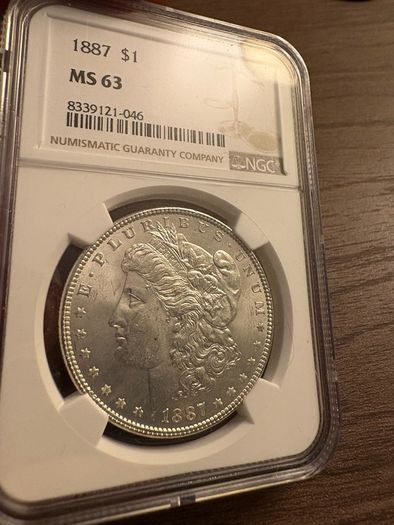 USA 1887 Morgan Dollar MS 63
