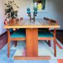 MCM Danish teak table & 6 chairs Johannes Andersen/Ansager Mobelfabrik Image 2