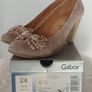 Gabor Sacchetto Beige Shoes w/Floral Detail Image 7