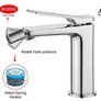 Ibergrif M15004 Bidet Mixer Chrome Silver Image 5