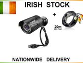 CCTV 3000tvl Camera + 20m 65.6ft Cable - Brand New