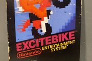 Excitebike Tin Metal Sign
