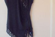 Black Lace String Top for Sale
