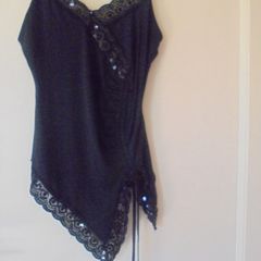 Black Lace String Top for Sale