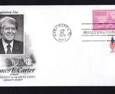 1977 USA Cover marking the Inauguration of James Carter 39th President of the USA on 20th January 1977 tying 3c Washington stamp