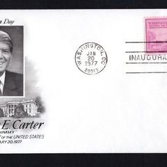 1977 USA Cover marking the Inauguration of James Carter 39th President of the USA on 20th January 1977 tying 3c Washington stamp