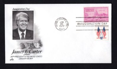 1977 USA Cover marking the Inauguration of James Carter 39th President of the USA on 20th January 1977 tying 3c Washington stamp