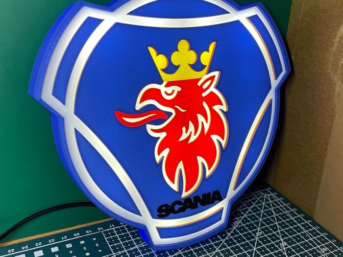 Scania logo light box