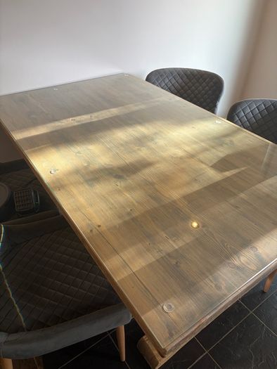 Solid wood  dining table 4 chairs