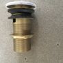 Brushed brass pop up plug & waste Image 2