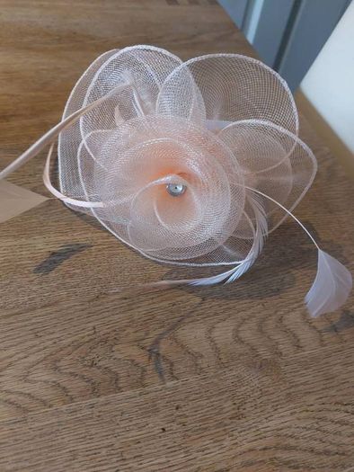 Peach Fascinator