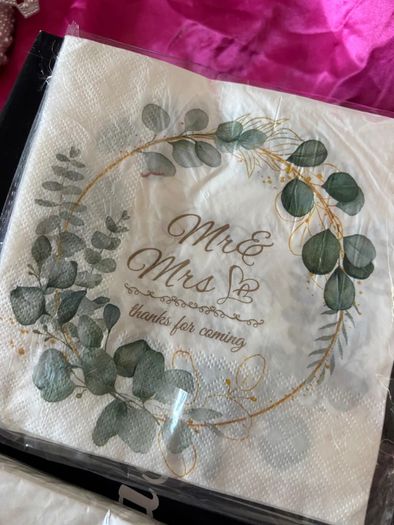 Napkins (wedding or hens)