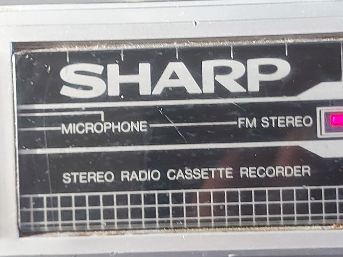 Vintage SHARP Stereo Radio Cassette Recorder, Model GF-4343E(S), Radio works great, Tape Deck does not play tapes. Excellent Volume