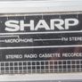 Vintage SHARP Stereo Radio Cassette Recorder, Model GF-4343E(S), Radio works great, Tape Deck does not play tapes. Excellent Volume Image 6