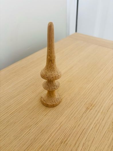 Handmade wooden ring holder