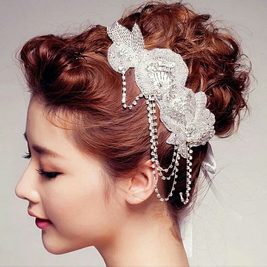 Stunning Vintage Bridal Headpiece Ivory Large