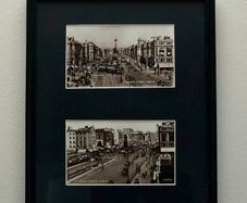 Framed Vintage Dublin Postcards  OConnell Street Wall Art