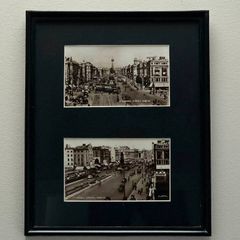 Framed Vintage Dublin Postcards  OConnell Street Wall Art