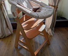 Hauck Alpha+ high chair, click tray, baby insert / bouncer, baby tray, straps