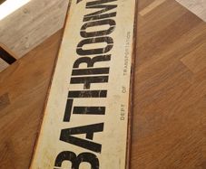 Anyone interested. Bathroom tin sign