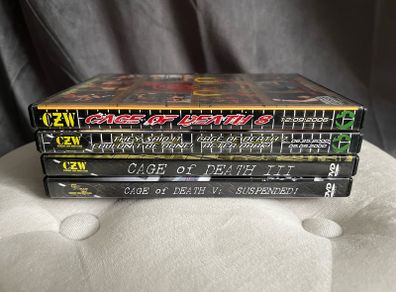CZW Combat Zone Wrestling 4 DVDs Bundle