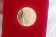 1980 Isle Of Man Gold Proof One Crown Coin
