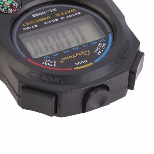 Chronograph LCD Stopwatch Counter Sports Alarm Stopwatch Waterproof Outdoor