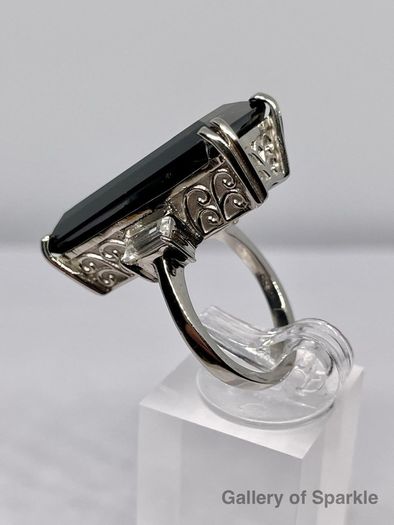 Black Spinel and White Topaz.