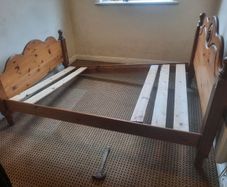 Timber bed frame