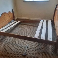 Timber bed frame