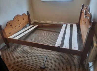 Timber bed frame