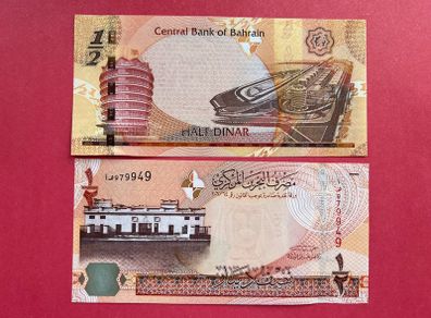 Bahrain  1/2  Dinar  2008   ( uncirculated )