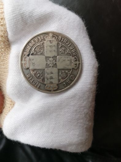 1864-67 Silver One Florin Coin