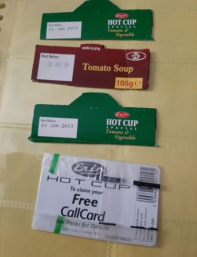 New mint call card hot cup and soup tops required for offer