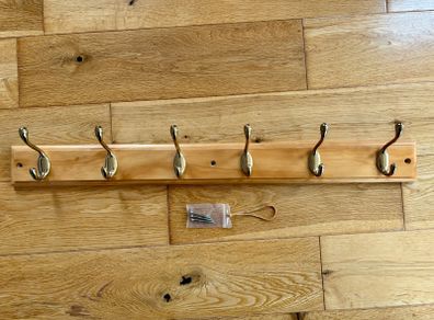 6 Hook Coat Rail