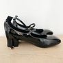 No-l-ita Italian designer Black Genuine Leather Mary Jane Pump Heels RRP 150E Image 4