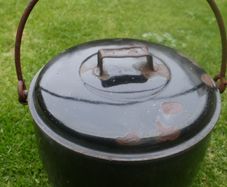 Vintage Cooking Pot with Lid